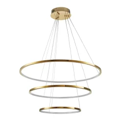 Lampa wisząca CIRCLE SLIM 40+60+80 LED  złoty 40 cm + 60 cm + 80 cm