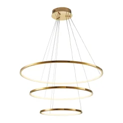 Lampa wisząca CIRCLE SLIM 40+60+80 LED  złoty 40 cm + 60 cm + 80 cm