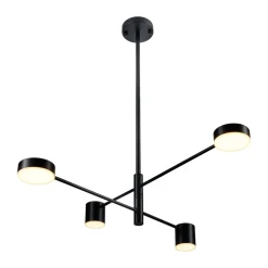 Lampa wisząca CLEX - 4P LED czarna 100  cm