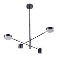 Lampa wisząca CLEX - 4P LED czarna 100  cm