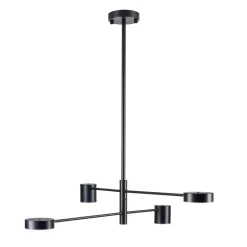 Lampa wisząca CLEX - 4P LED czarna 100  cm