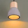 Lampa wisząca CONCRETE czarny beton 12 cm