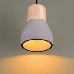 Lampa wisząca CONCRETE czarny beton 12 cm