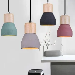 Lampa wisząca CONCRETE czarny beton 12 cm