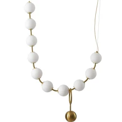Lampa wisząca CORALLI L biało-mosiężna