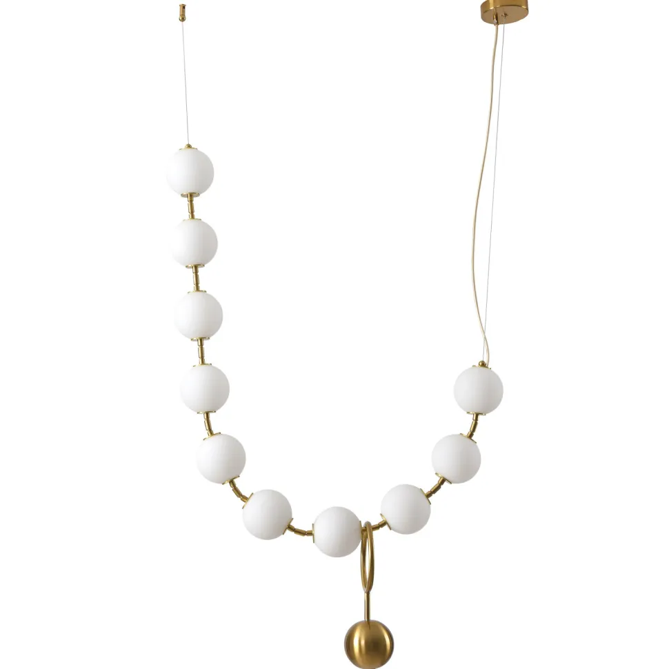 Lampa wisząca CORALLI L biało-mosiężna