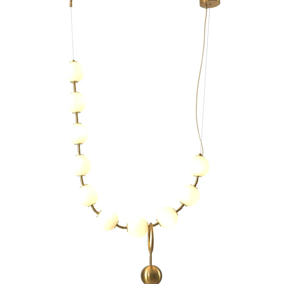 Lampa wisząca CORALLI L biało-mosiężna