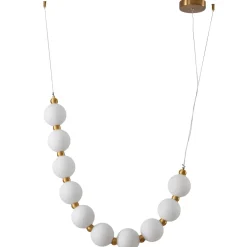 Lampa wisząca CORALLI S biało-mosiężna