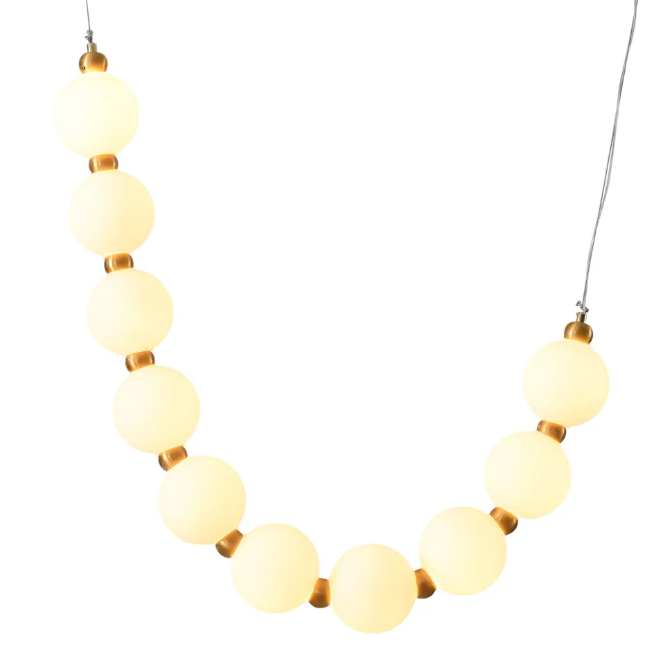 Lampa wisząca CORALLI S biało-mosiężna