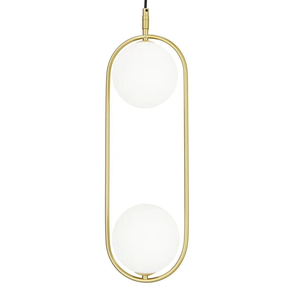 Lampa wisząca Cordel 2x28W G9 mosiądz