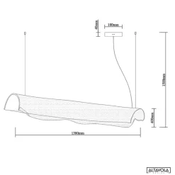 Lampa wisząca Cortina no. 3