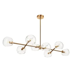 Lampa wisząca COSMIC-8 złota 85 cm