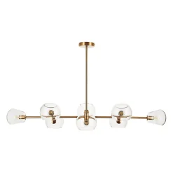 Lampa wisząca COSMIC-8 złota 85 cm