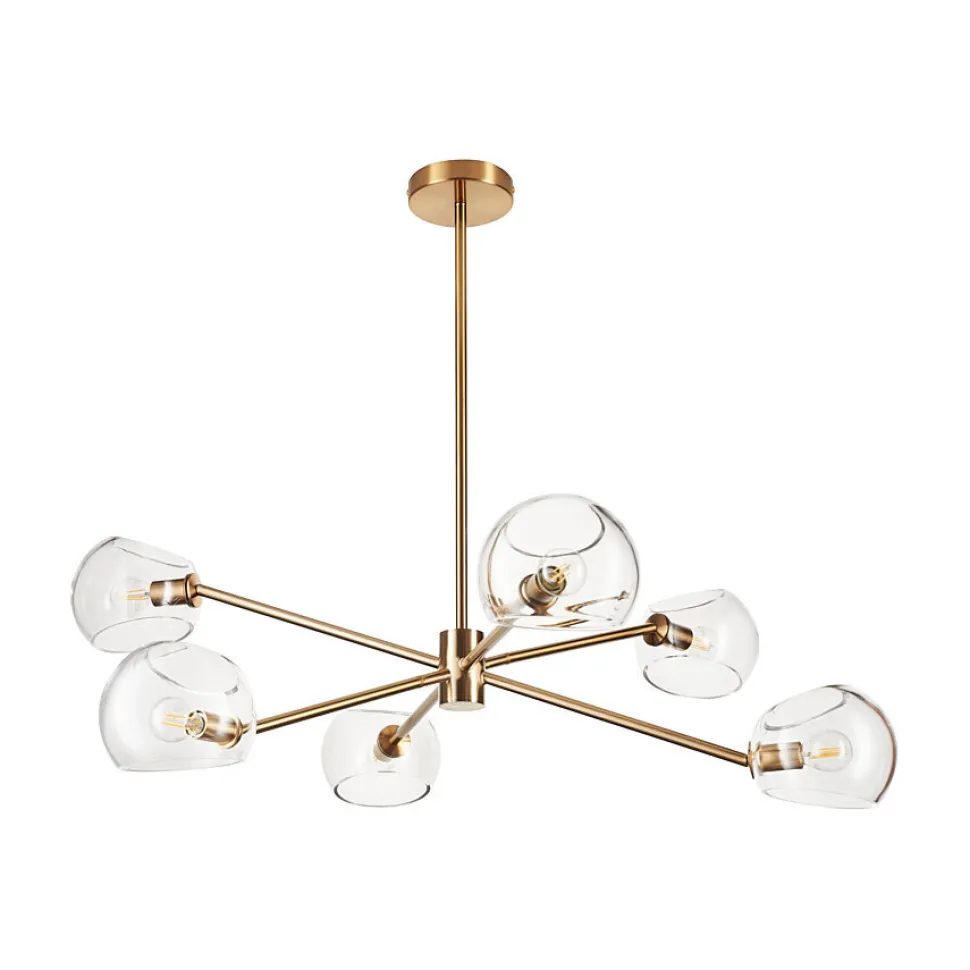 Lampa wisząca COSMIC-6 złota 75 cm