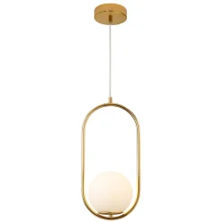 Lampa wisząca COSTA SOLO złota 40 cm