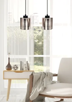 Lampa wisząca Cox 2x60W E27 chrom