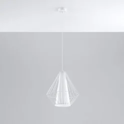 Lampa wisząca DEMI biała