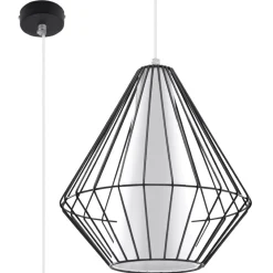 Lampa wisząca DEMI czarna