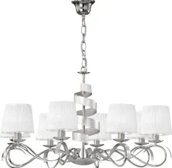 Lampa wisząca Denis 8x40W E14 chrom