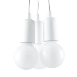 Lampa wisząca DIEGO 3 biała