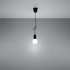 Lampa wisząca DIEGO 1 czarna