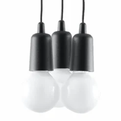 Lampa wisząca DIEGO 3 czarna