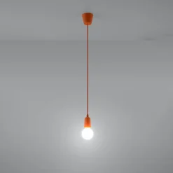 Lampa wisząca DIEGO 1 pomarańczowy
