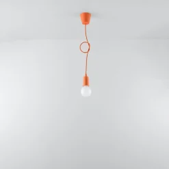 Lampa wisząca DIEGO 1 pomarańczowy