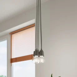 Lampa wisząca DIEGO 3 szara