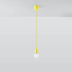 Lampa wisząca DIEGO 1 żółta
