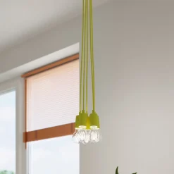 Lampa wisząca DIEGO 3 żółta