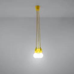 Lampa wisząca DIEGO 3 żółta