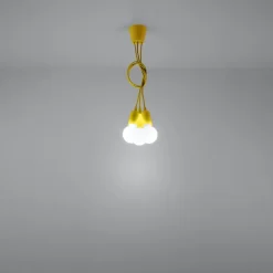 Lampa wisząca DIEGO 3 żółta