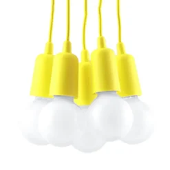 Lampa wisząca DIEGO 5 żółta