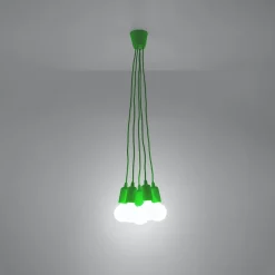Lampa wisząca DIEGO 5 zielony