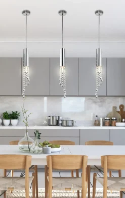 Lampa wisząca Duero 1x3W LED GU10 chrom