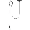 Lampa wisząca EDISON 1 LONG czarny