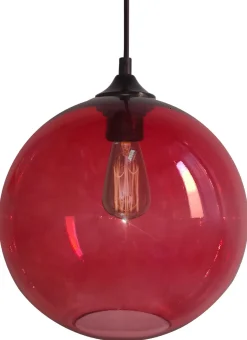 Lampa wisząca EDISON 25 1x60W E27  czerwony
