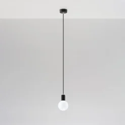 Lampa wisząca EDISON czarna