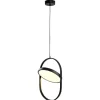 Lampa wisząca ELIPSE LED czarna 38 cm