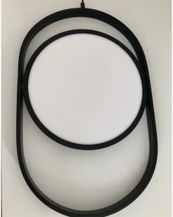 Lampa wisząca ELIPSE LED czarna 38 cm