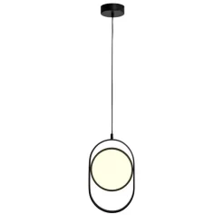 Lampa wisząca ELIPSE M LED czarna 45 cm
