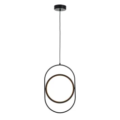 Lampa wisząca ELIPSE M LED czarna 45 cm
