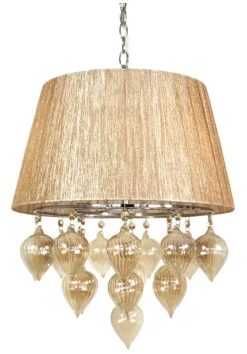 Lampa wisząca Elissa 3x40W E14 szarobeżowy