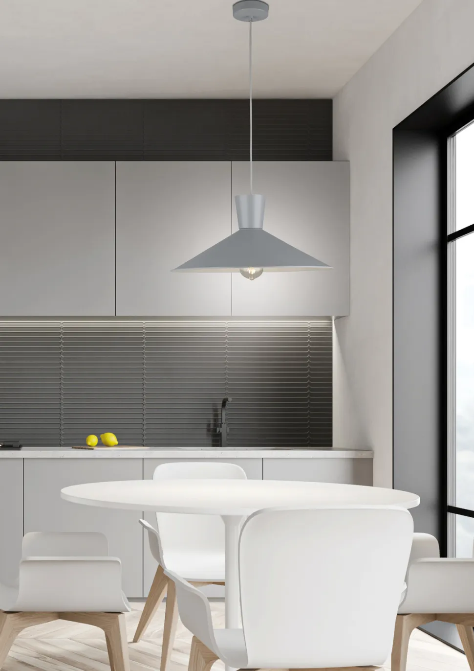 Lampa Wisząca Elista Szary