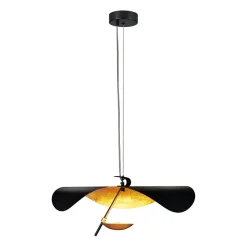 Lampa wisząca ENIGMA LED czarno złota 40  cm