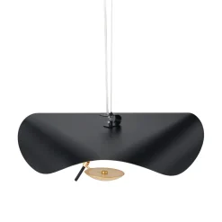 Lampa wisząca ENIGMA LED czarno złota 40  cm