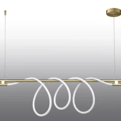 Lampa wisząca FANTASIA LONG LED złota 12