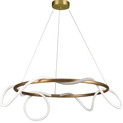 Lampa wisząca FANTASIA ROUND LED złota