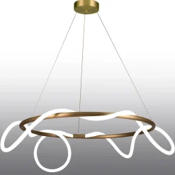 Lampa wisząca FANTASIA  ROUND LED złota